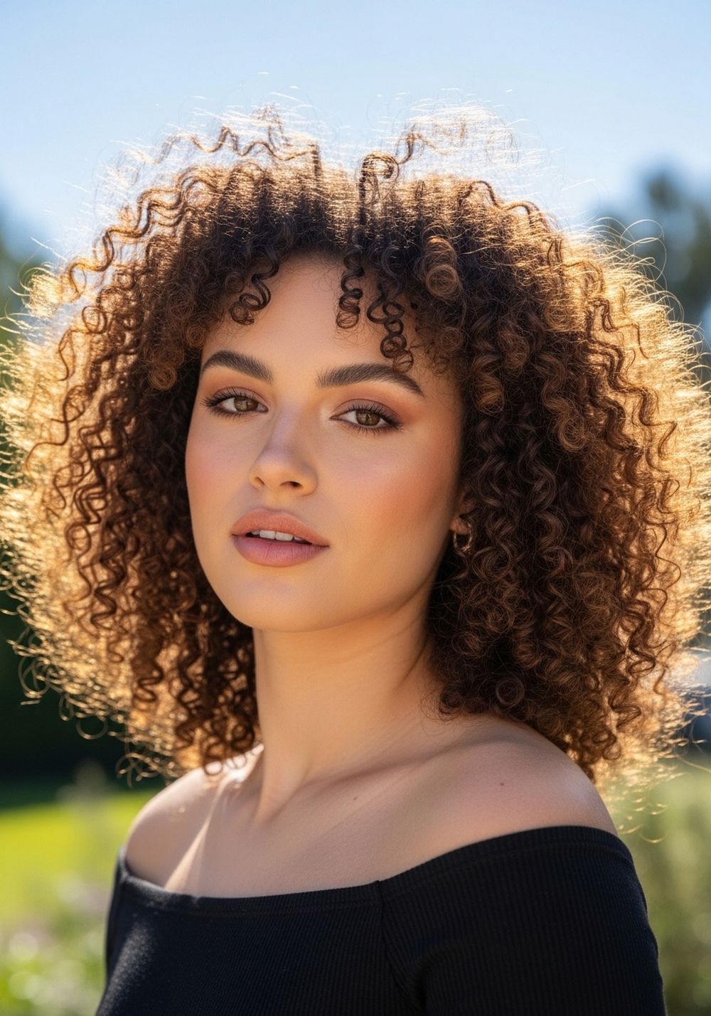 Brushed-Out Halo Curls Glam Hairstyles