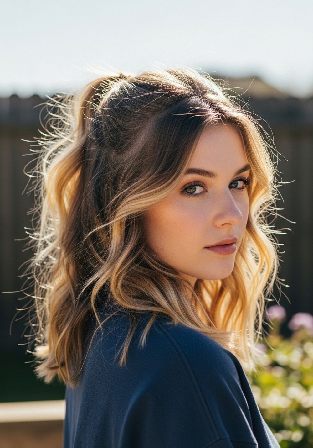 Half-Up Wrapped Butterfly Hairstyles