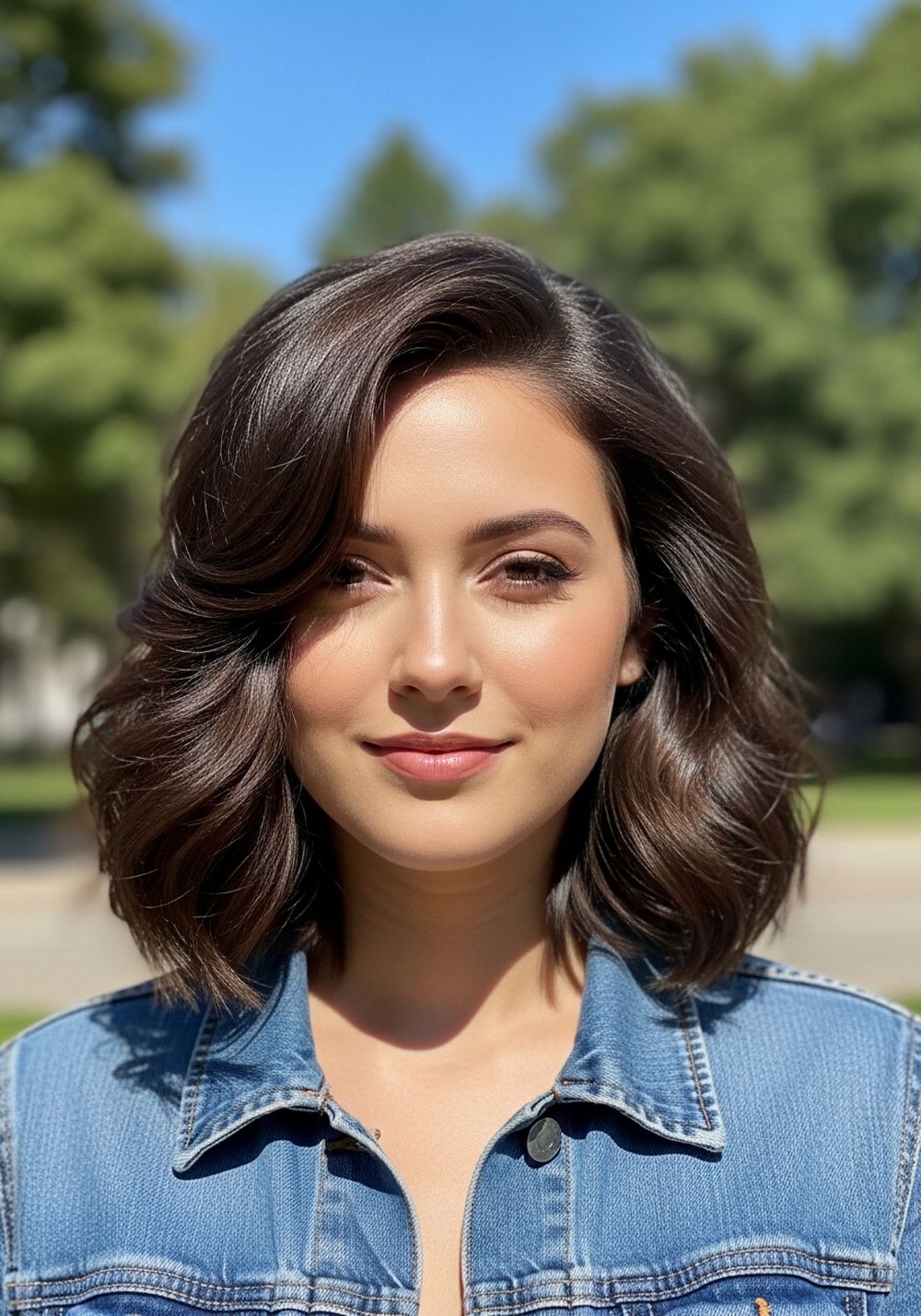 Soft Side-Part Halo Curls Hairstyles