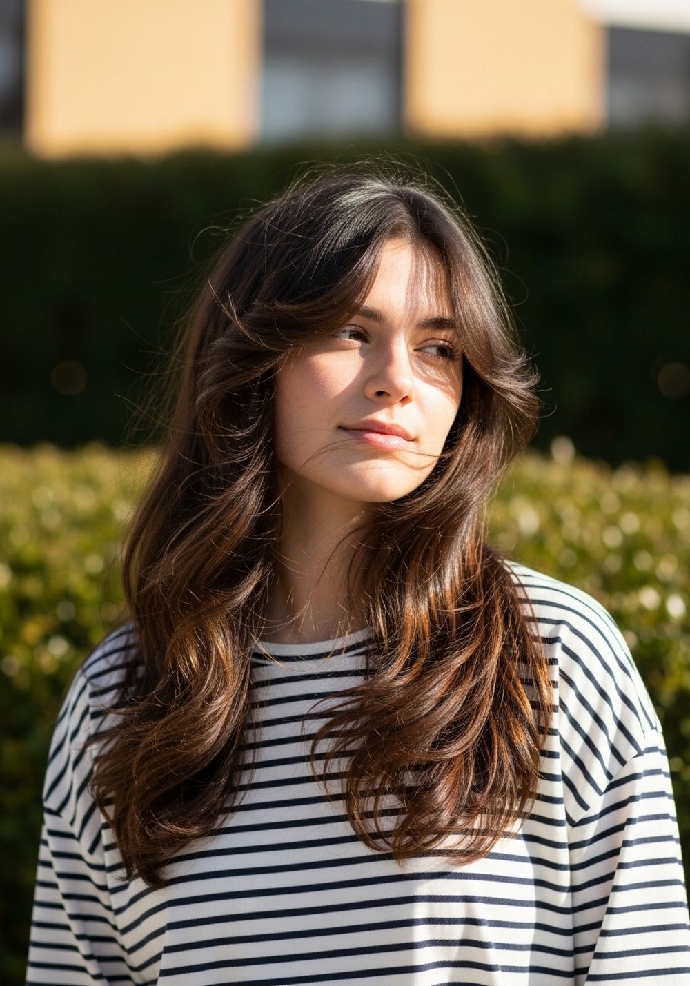 Textured Butterfly Layers with Soft Waves Hairstyles