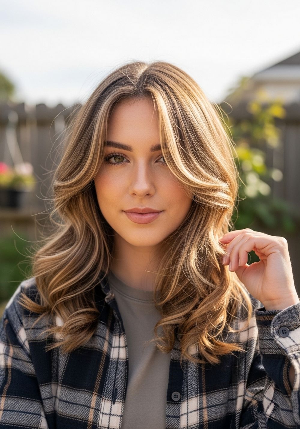 Waterfall Layers with Curly Ends Hairstyle