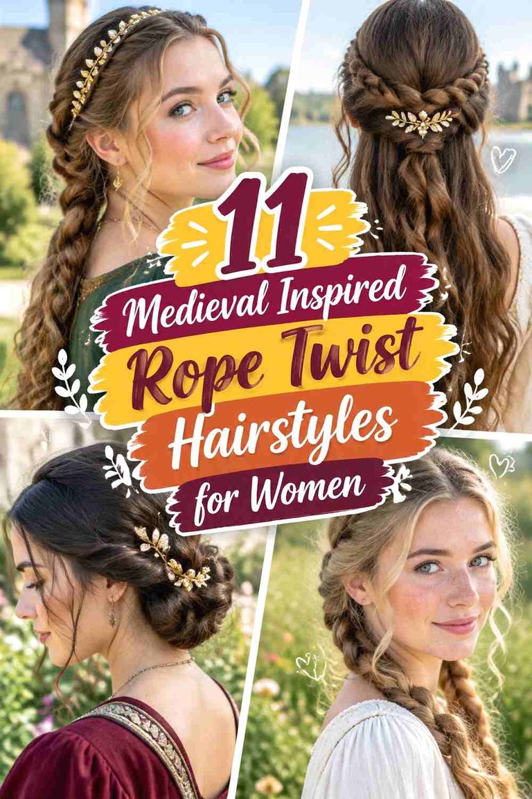 11 Medieval Inspired Rope Twist Hairstyles for Women