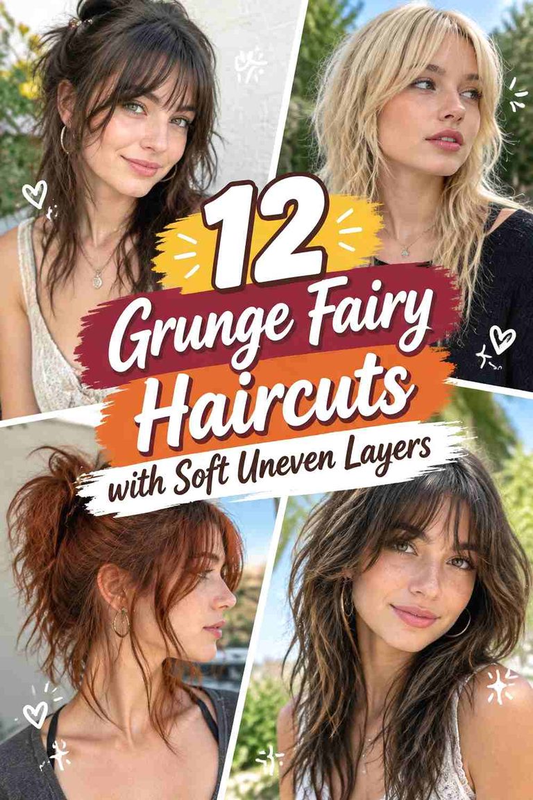 12 Grunge Fairy Haircuts with Soft Uneven Layers