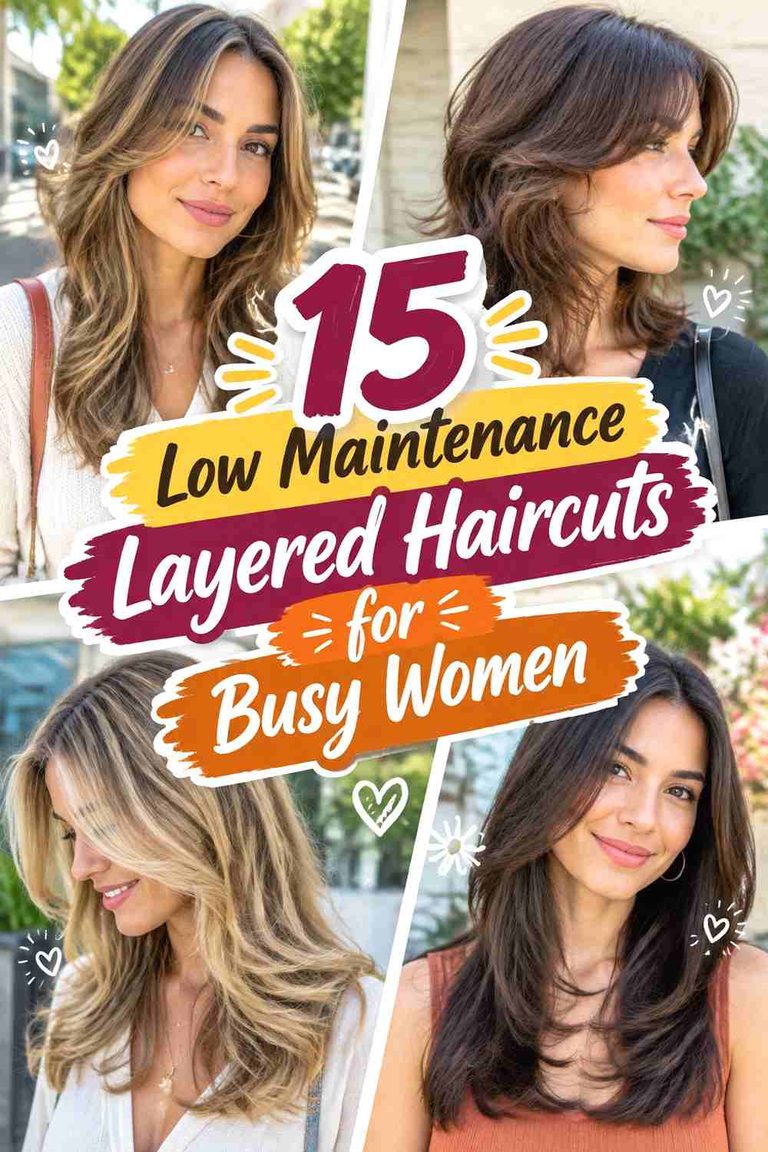 15 Low Maintenance Layered Haircuts for Busy Women
