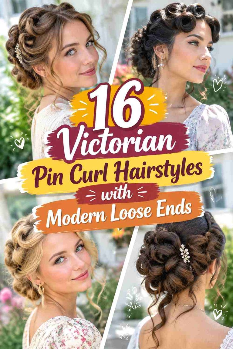 16 Victorian Pin Curl Hairstyles with Modern Loose Ends