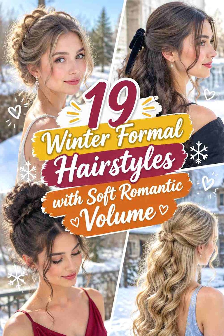 19 Winter Formal Hairstyles with Soft Romantic Volume