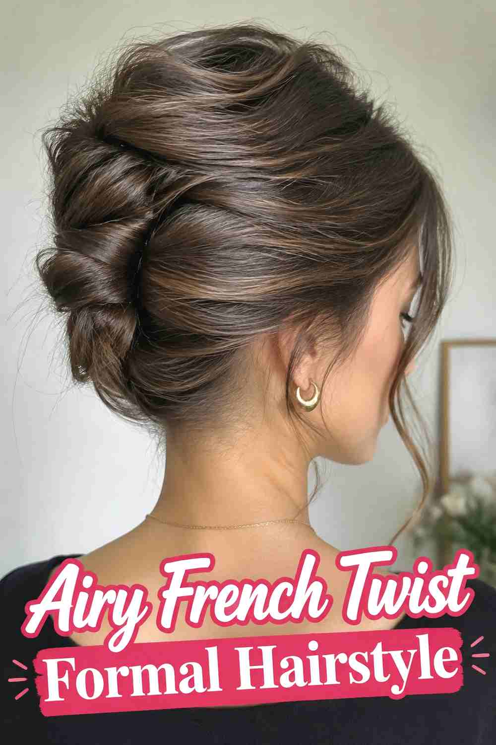 11. Airy French Twist Formal Hairstyle