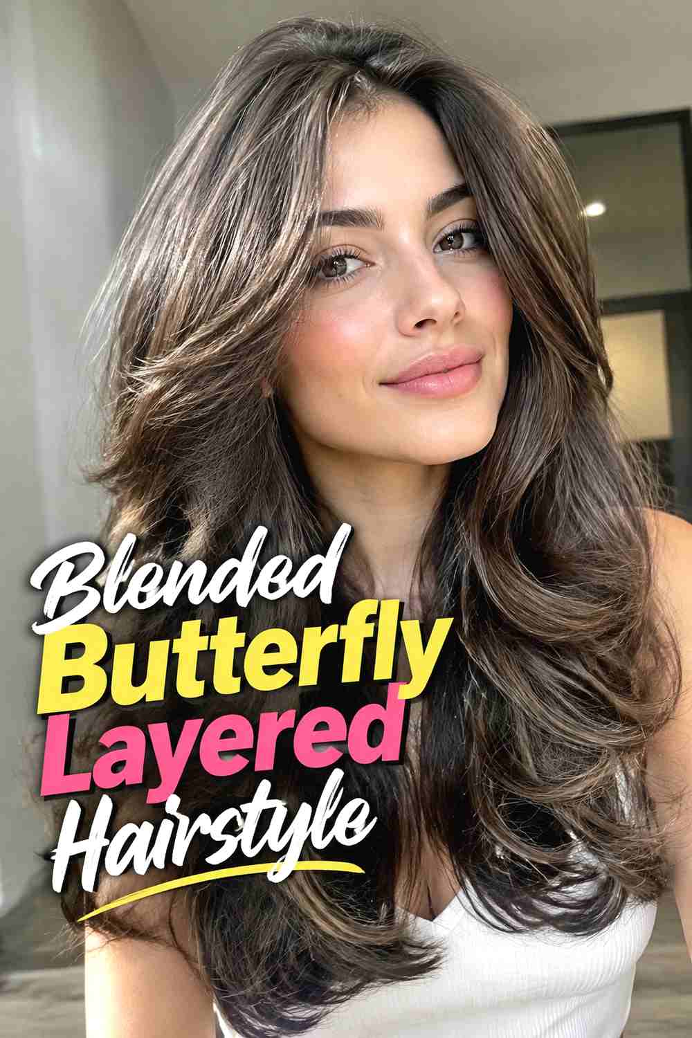 5. Blended Butterfly Layered Hairstyle