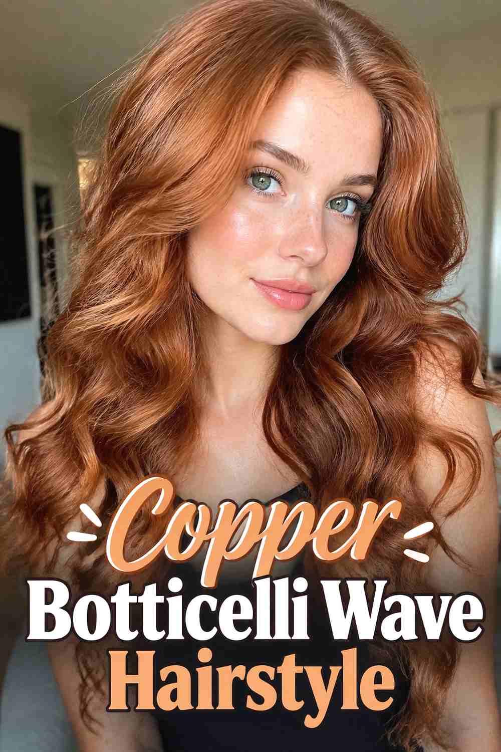 13. Copper Botticelli Wave Hairstyle