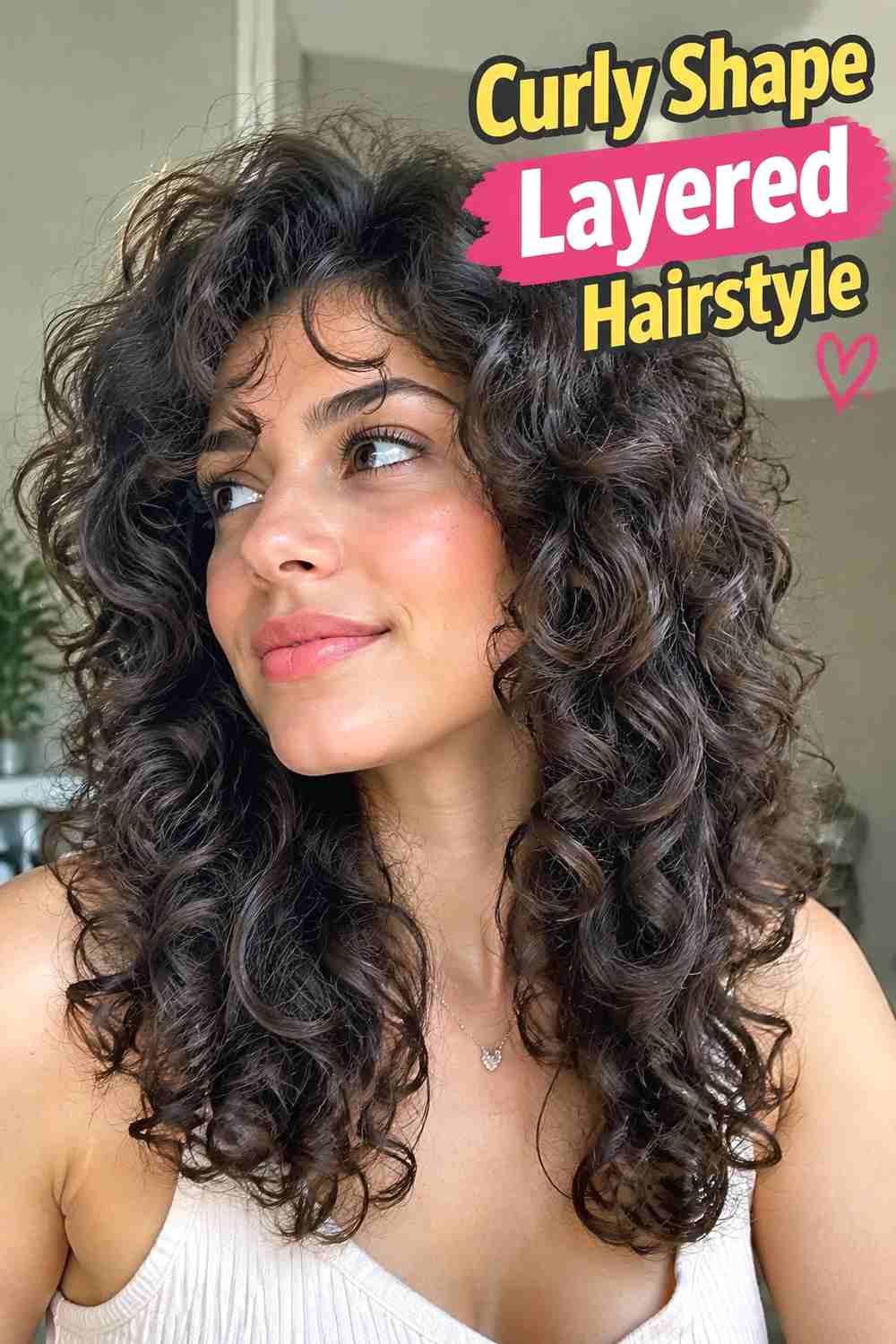 8. Curly Shape Layered Hairstyle