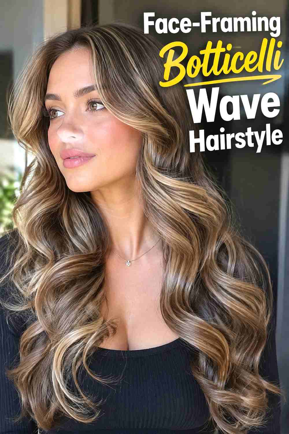 9. Face Framing Botticelli Wave Hairstyle