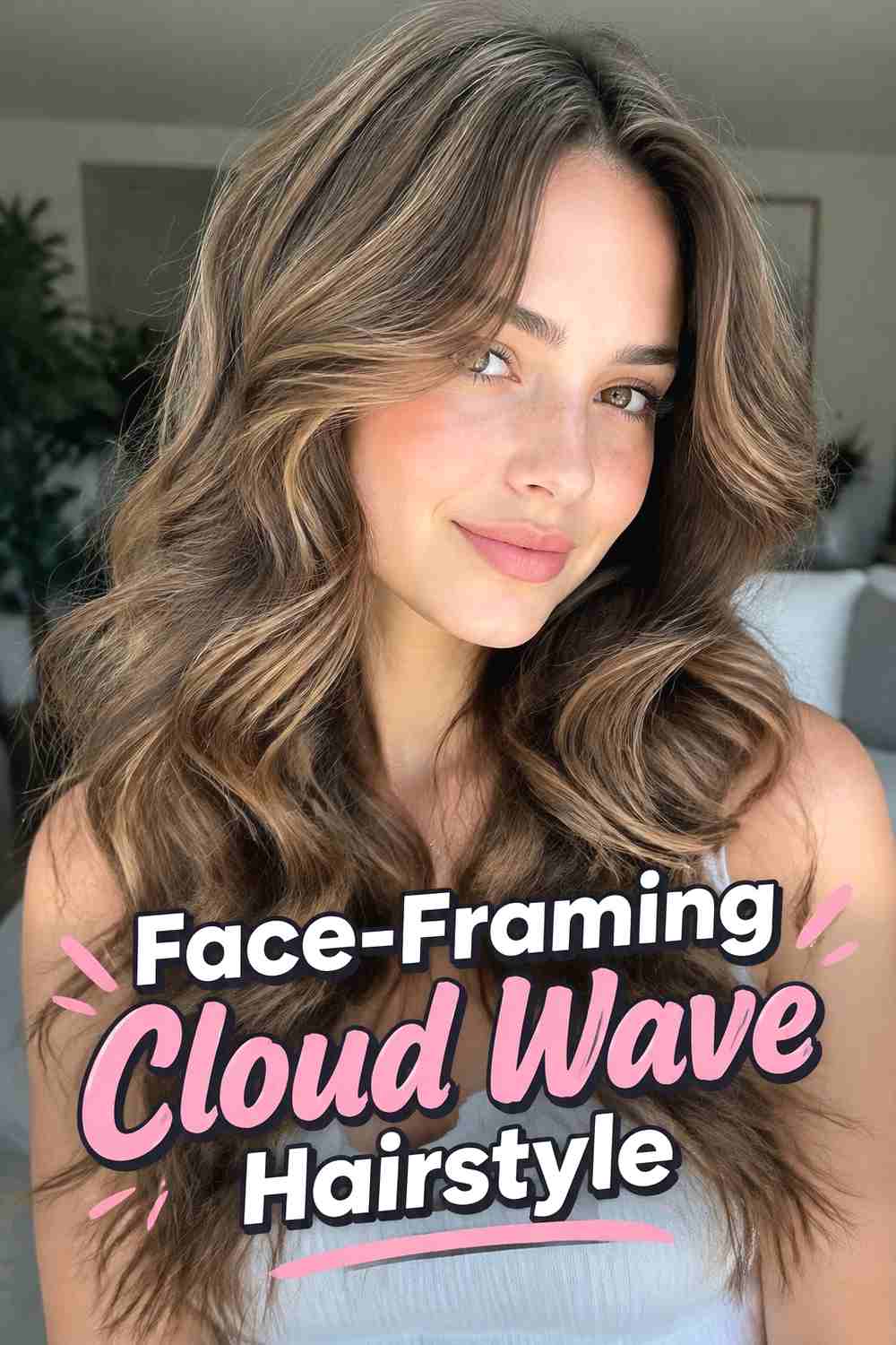 10. Face Framing Cloud Wave Hairstyle