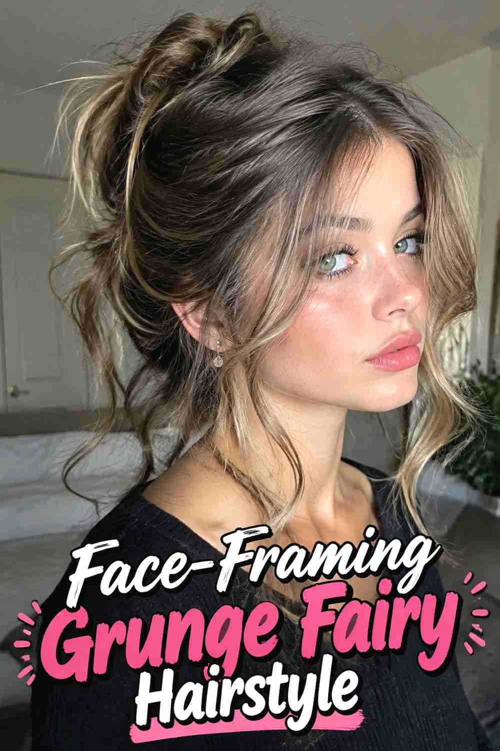 8. Face Framing Grunge Fairy Hairstyle