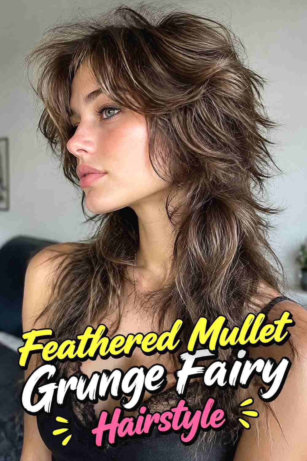 7. Feathered Mullet Grunge Fairy Hairstyle