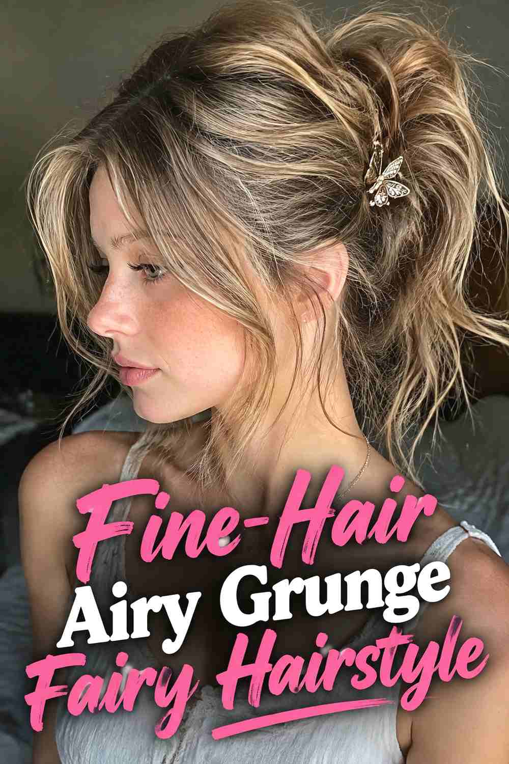 10. Fine Hair Airy Grunge Fairy Hairstyle