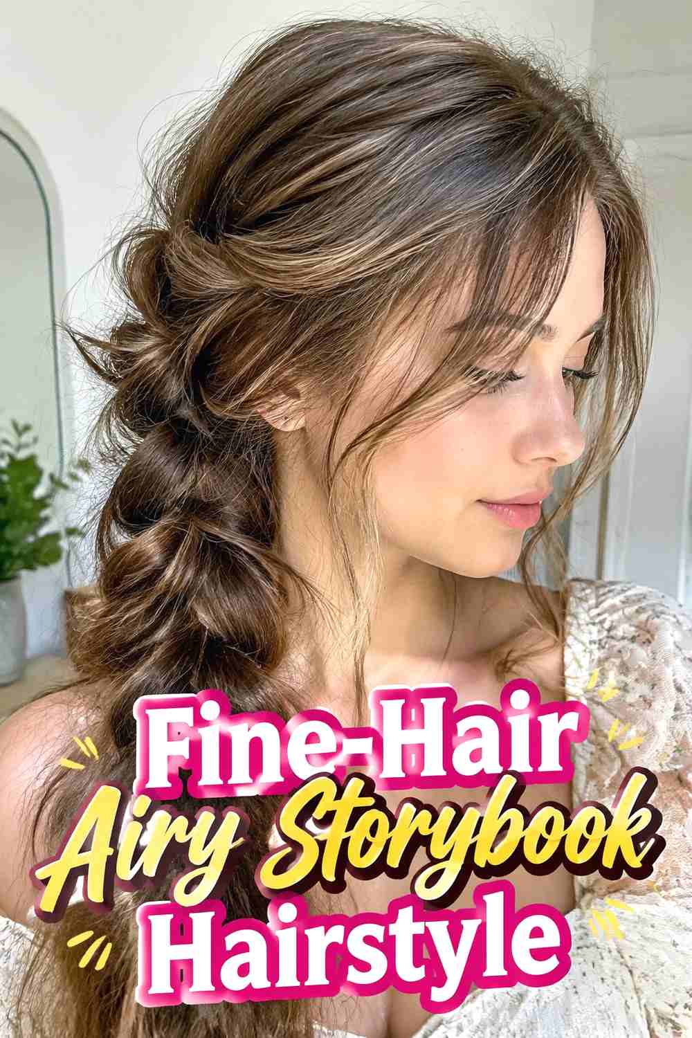 12. Fine Hair Airy Storybook Hairstyle