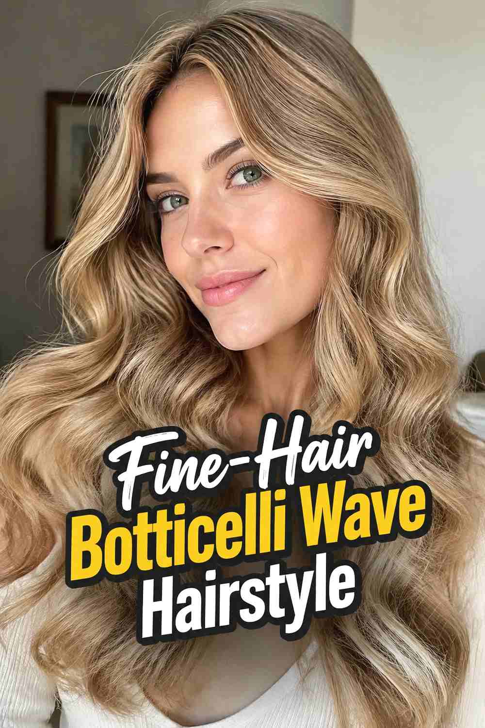 15. Fine Hair Botticelli Wave Hairstyle