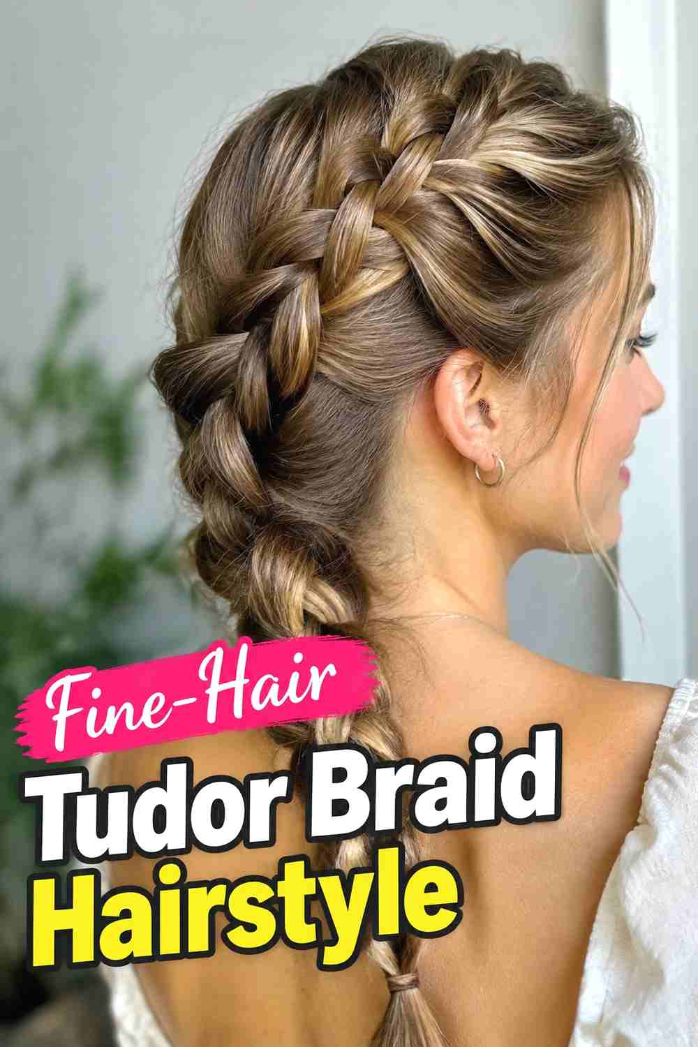 14. Fine Hair Tudor Braid Hairstyle