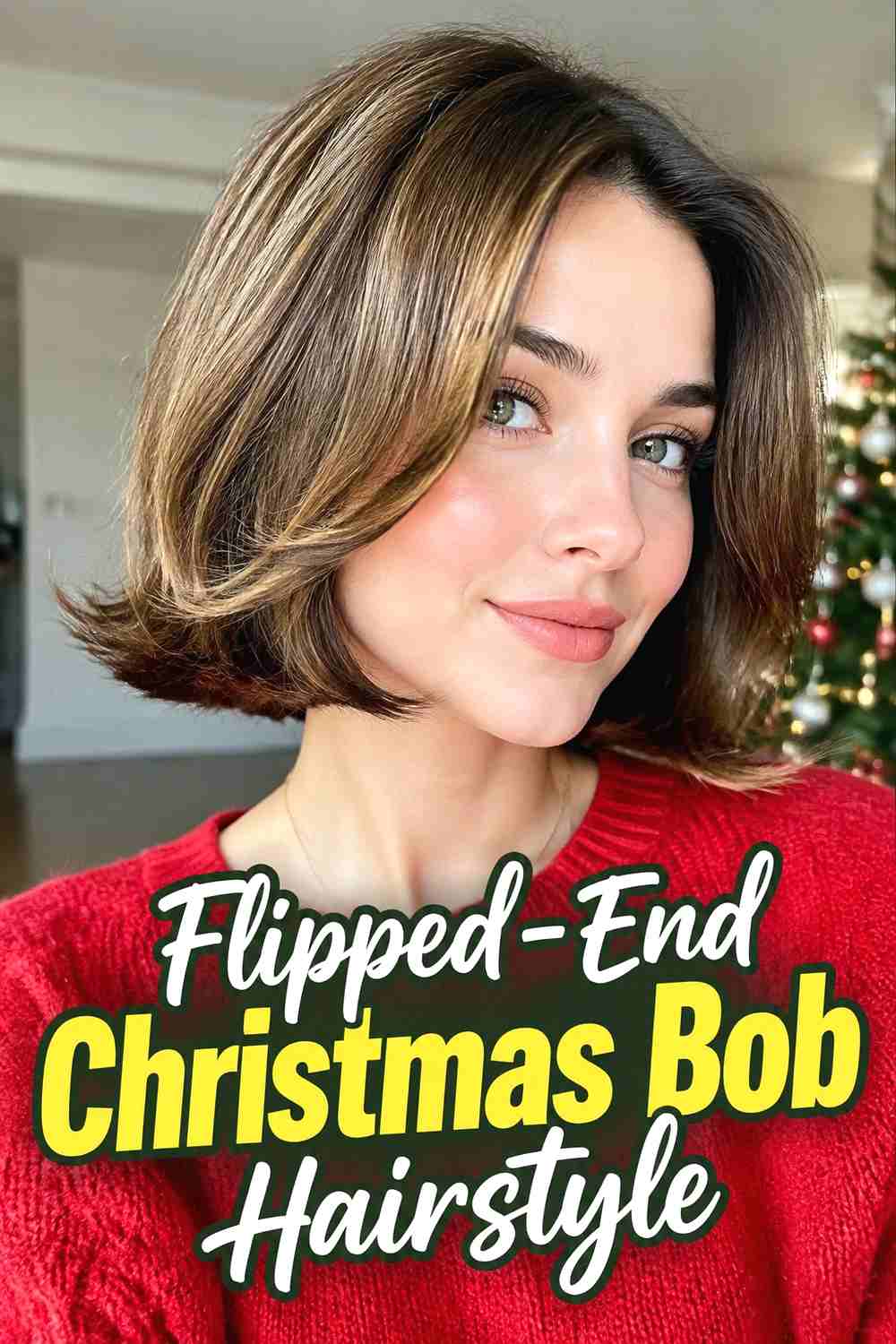 10. Flipped End Christmas Bob Hairstyle