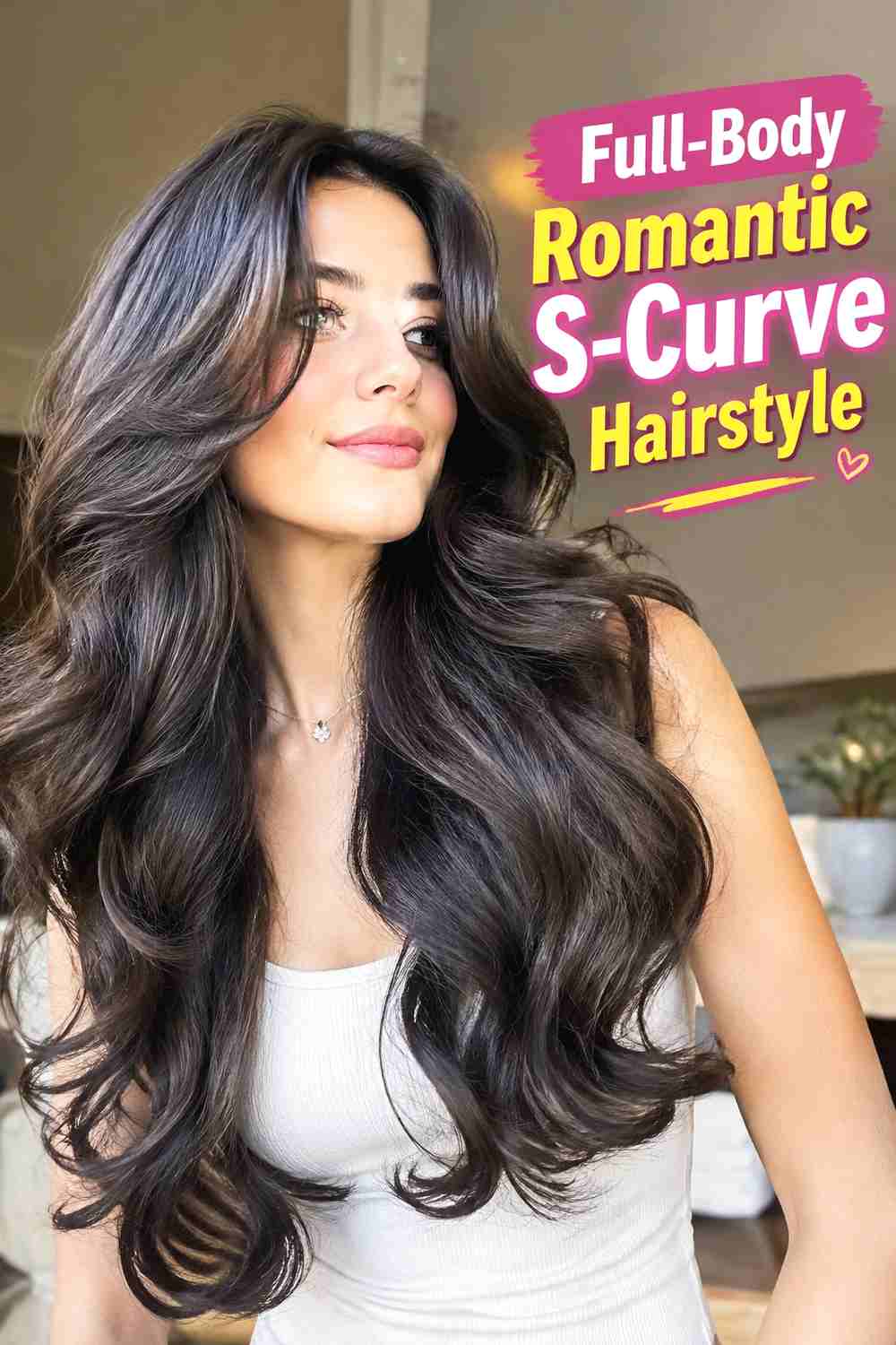 16. Full Body Romantic S Curve Hairstyle