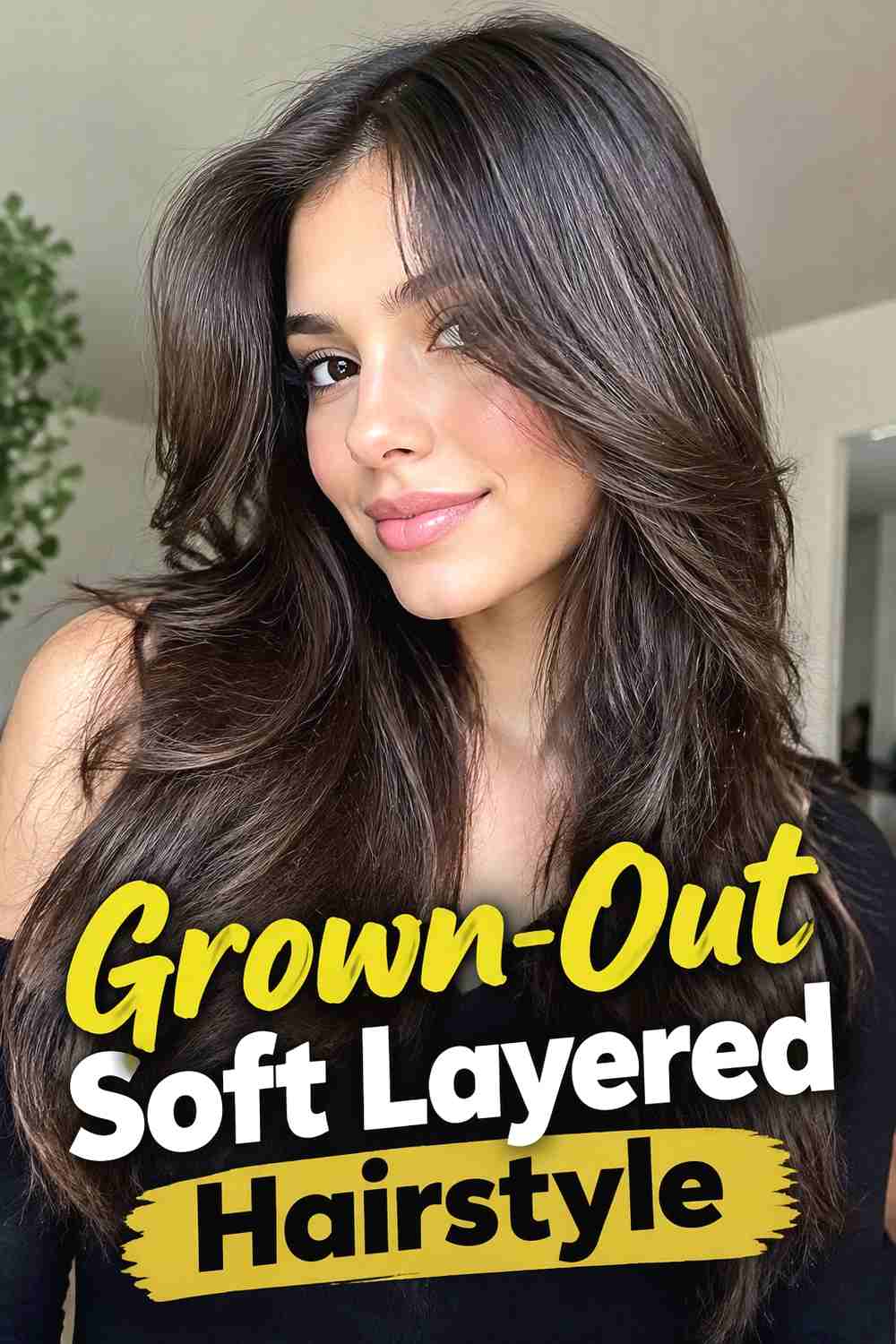 15. Grown Out Soft Layered Hairstyle
