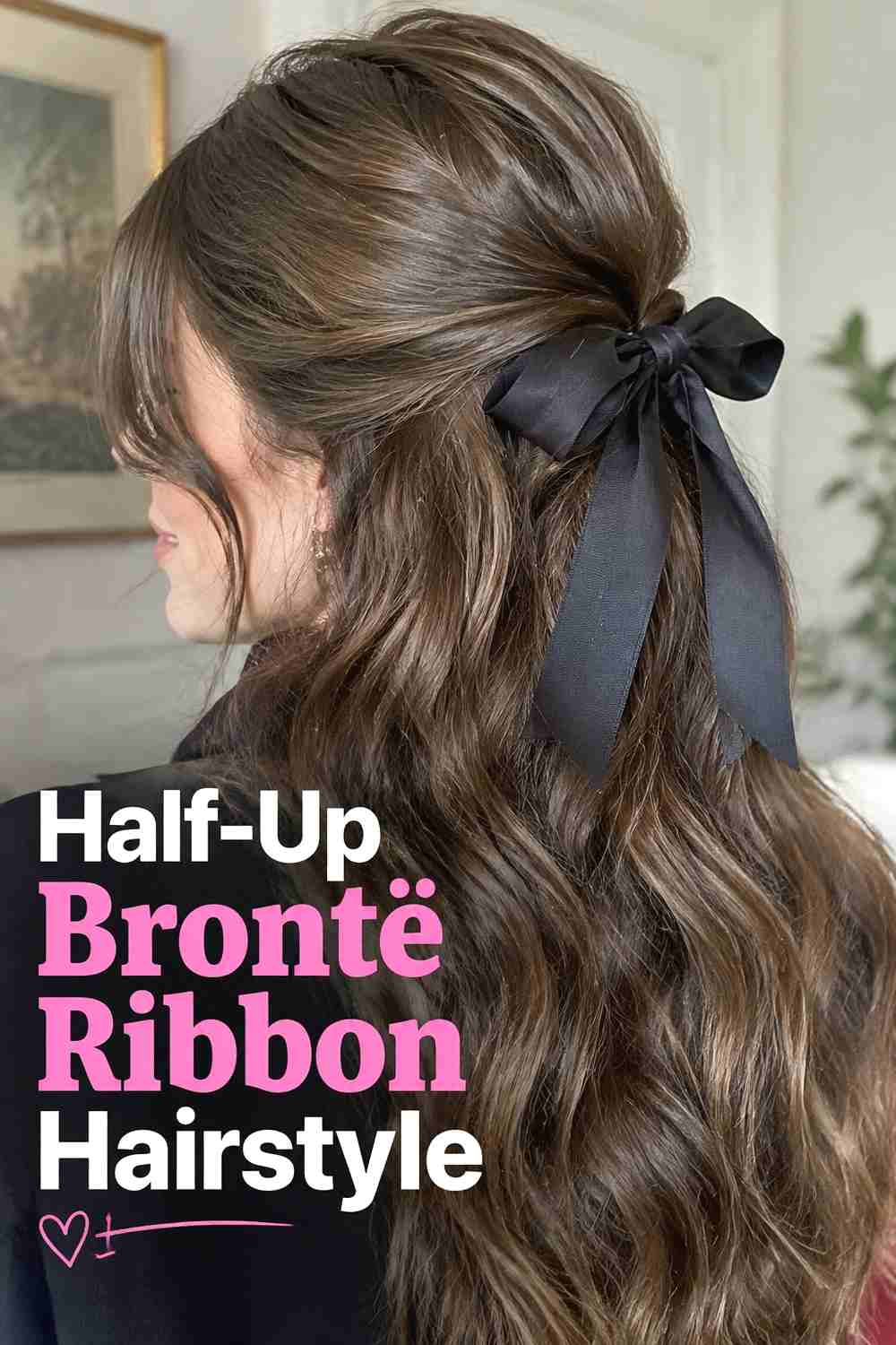 3. Half Up Bronte Ribbon Hairstyle