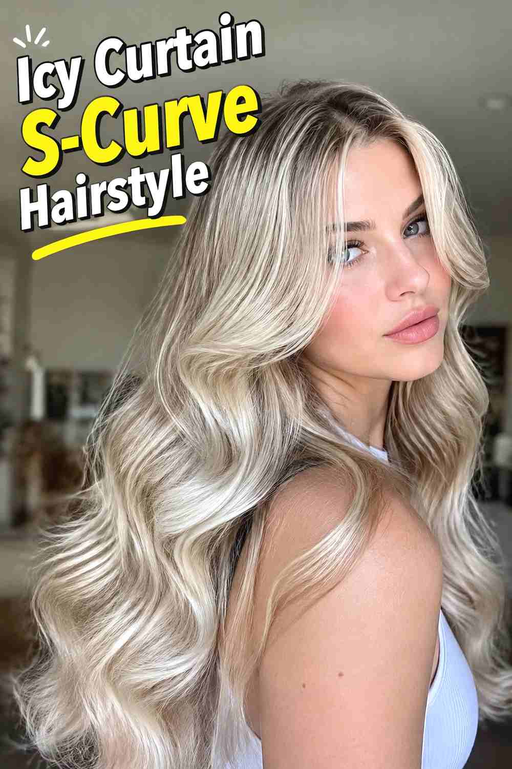 5. Icy Curtain S Curve Hairstyle