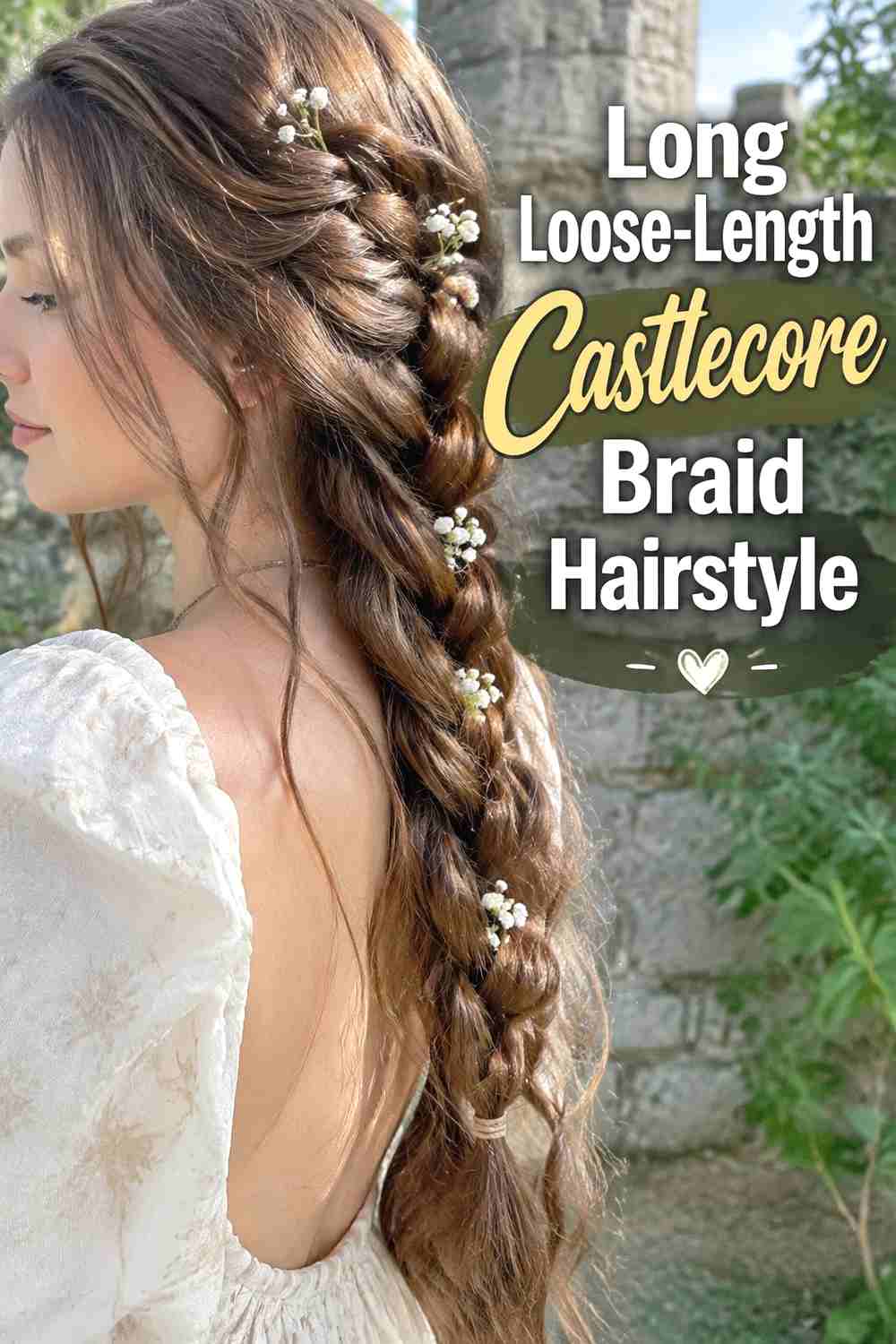 7. Long Loose Length Castlecore Braid Hairstyle