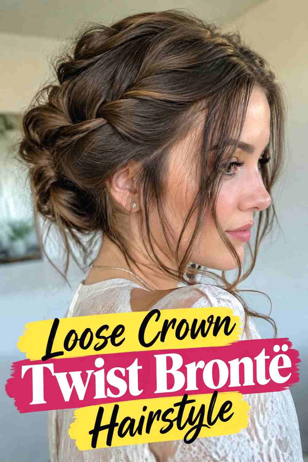 5. Loose Crown Twist Bronte Hairstyle