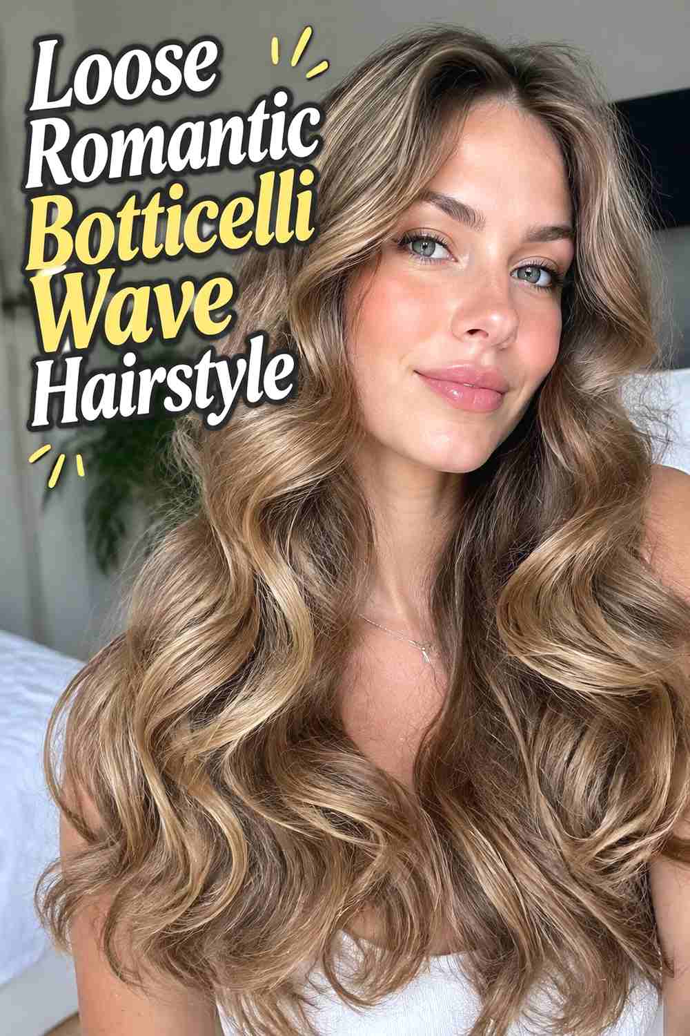 17. Loose Romantic Botticelli Wave Hairstyle