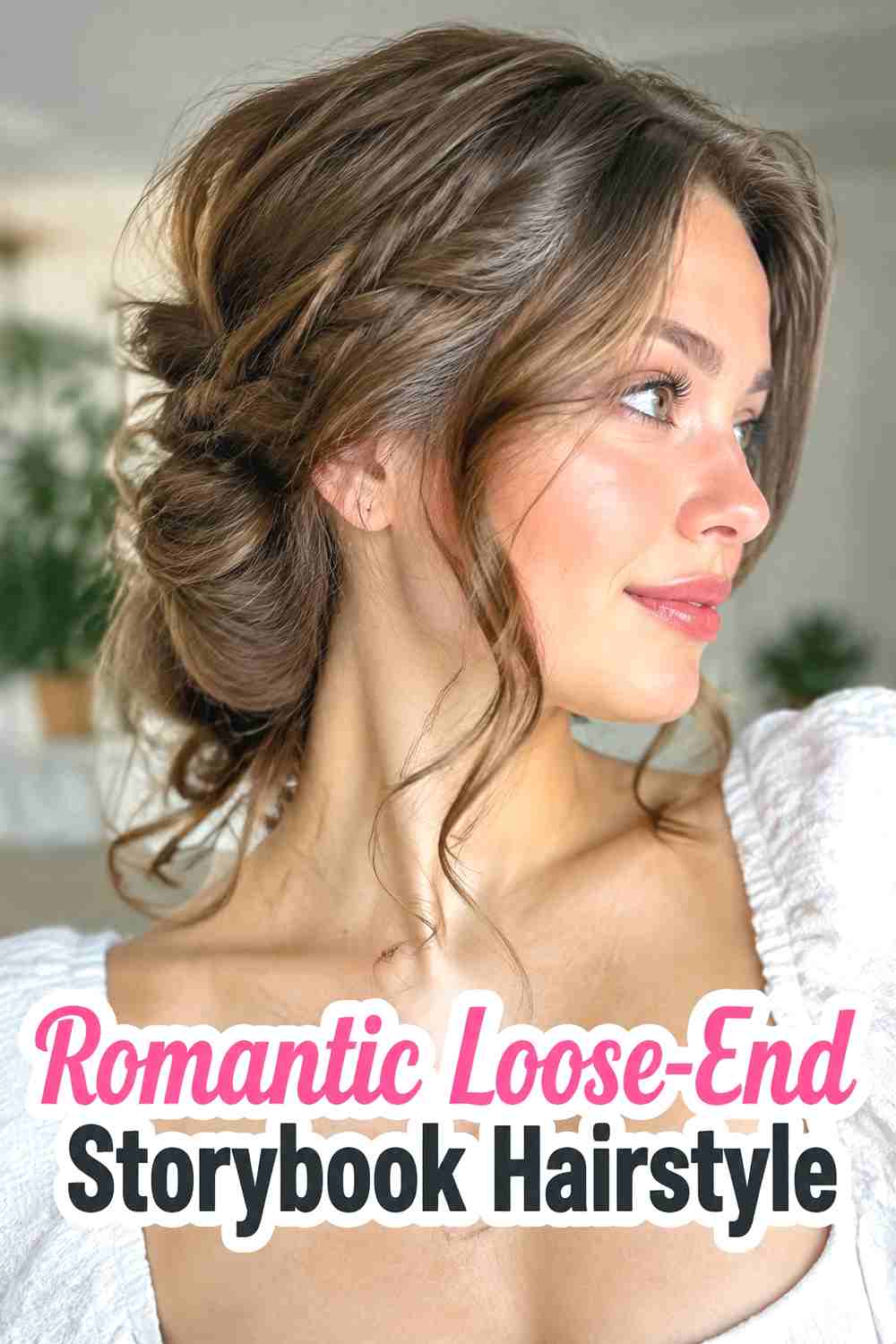 14. Romantic Loose End Storybook Hairstyle