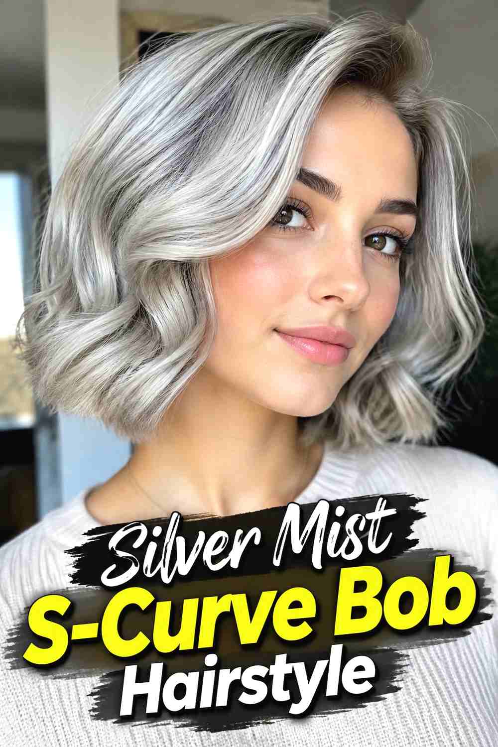 9. Silver Mist S Curve Bob Hairstyle
