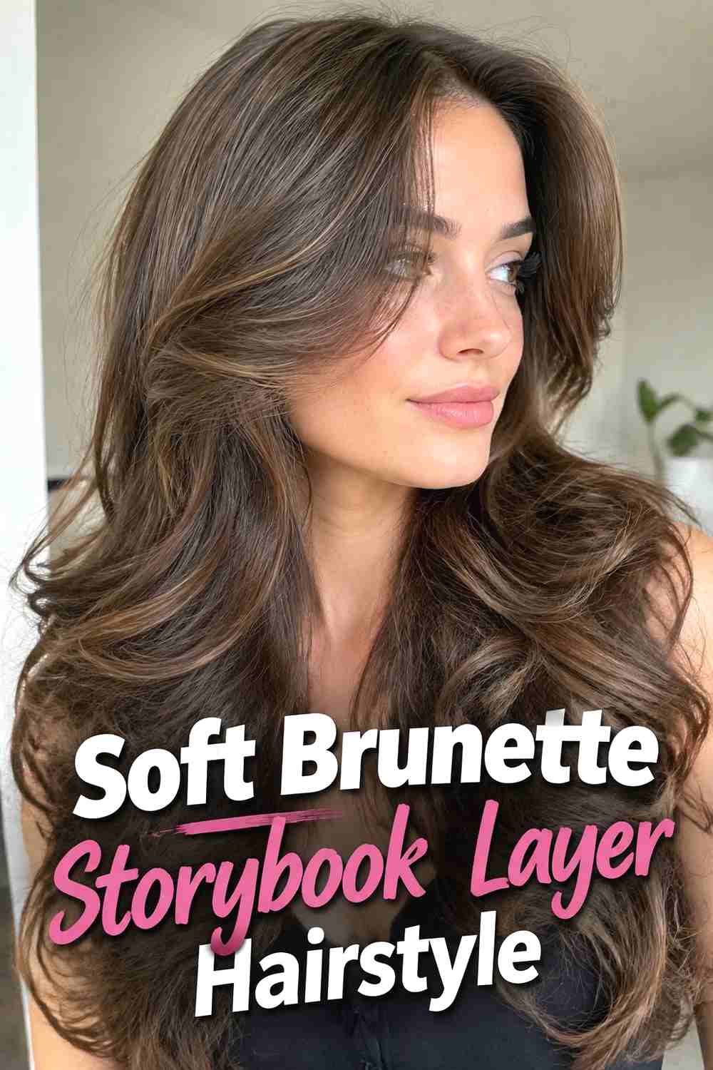9. Soft Brunette Storybook Layer Hairstyle