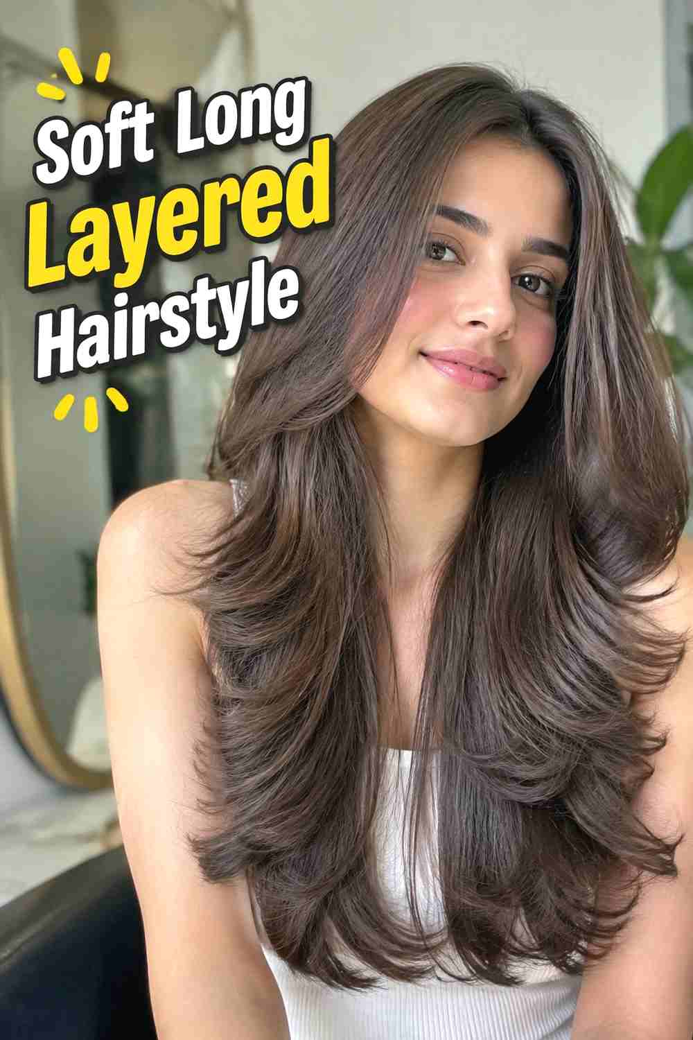 1. Soft Long Layered Hairstyle