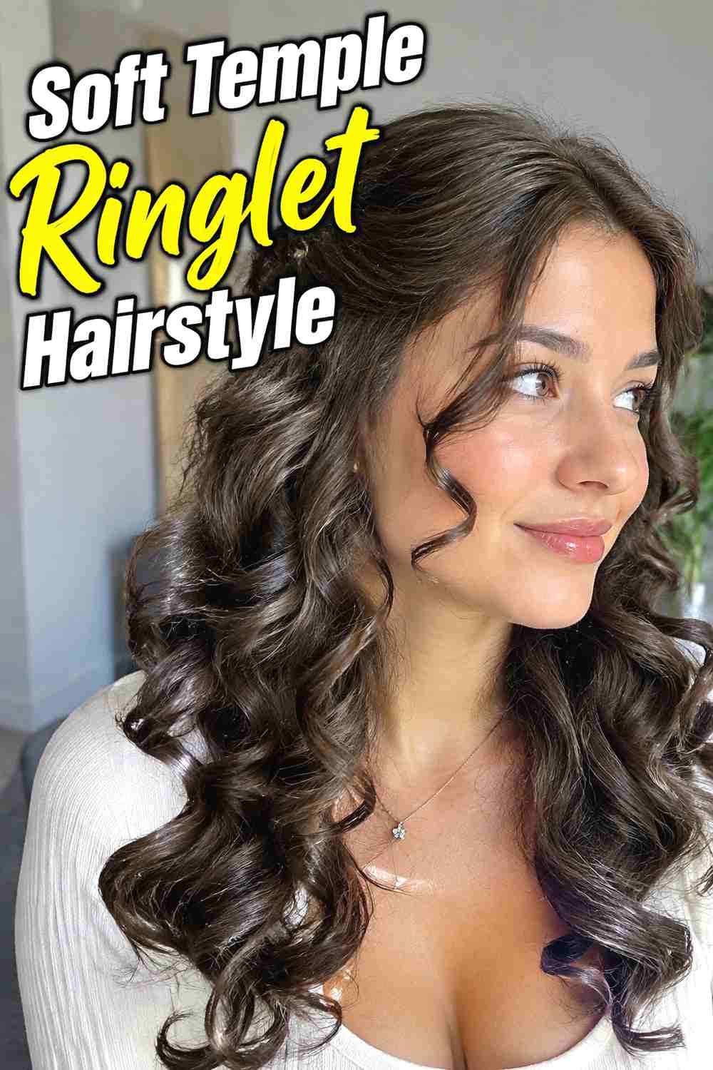2. Soft Temple Ringlet Hairstyle