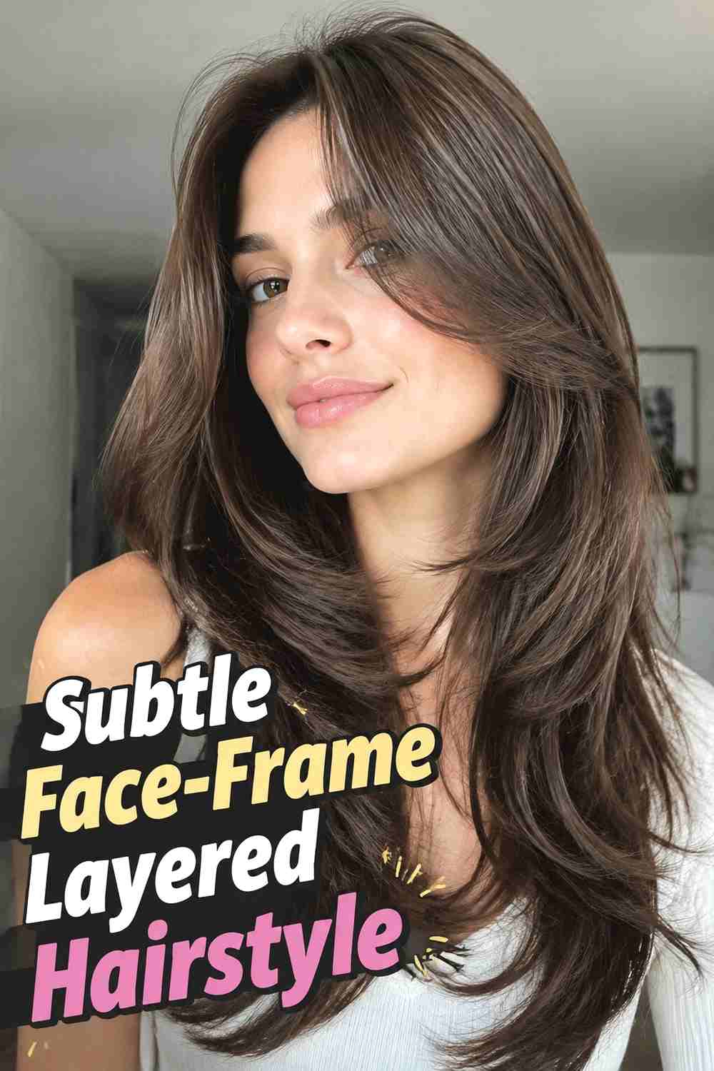 13. Subtle Face Frame Layered Hairstyle