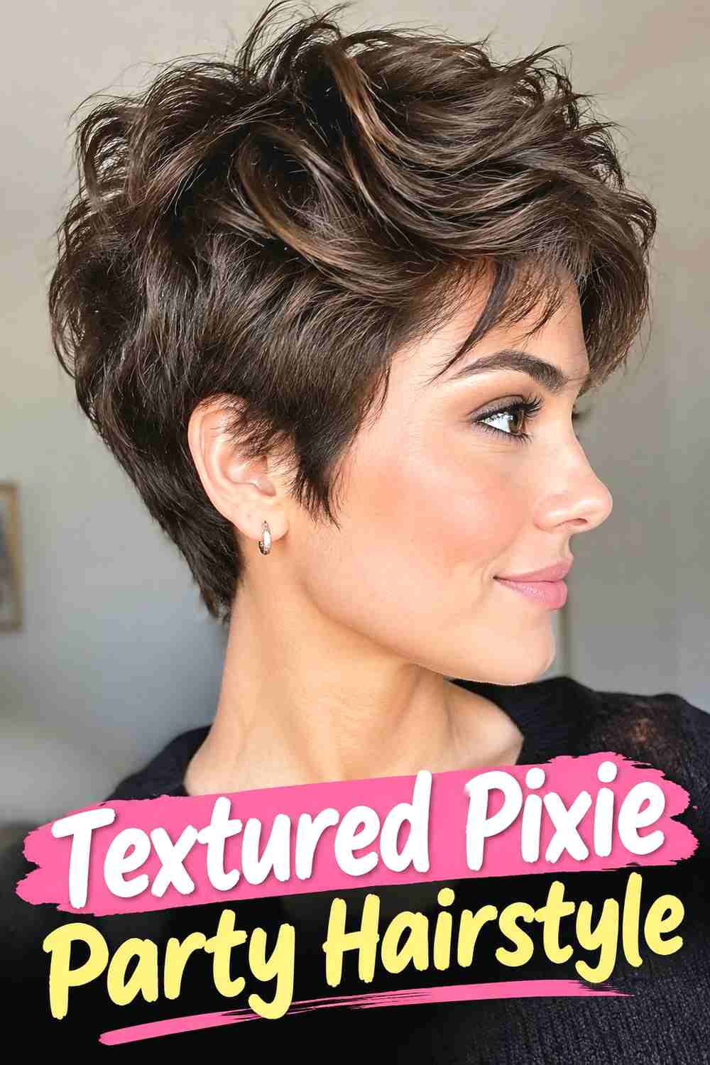 4. Textured Pixie Party Hairstyle