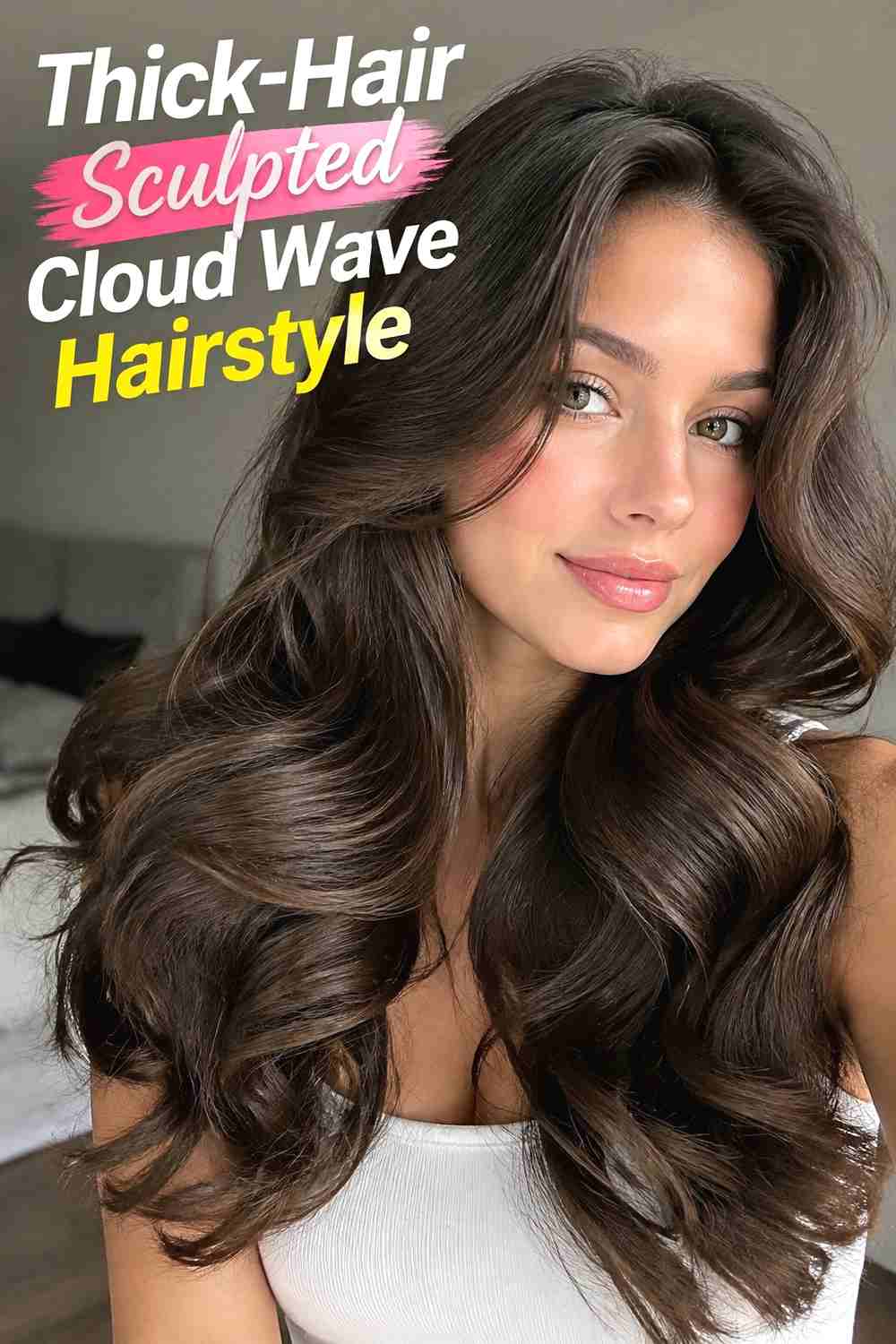 6. Thick Hair Sculpted Cloud Wave Hairstyle
