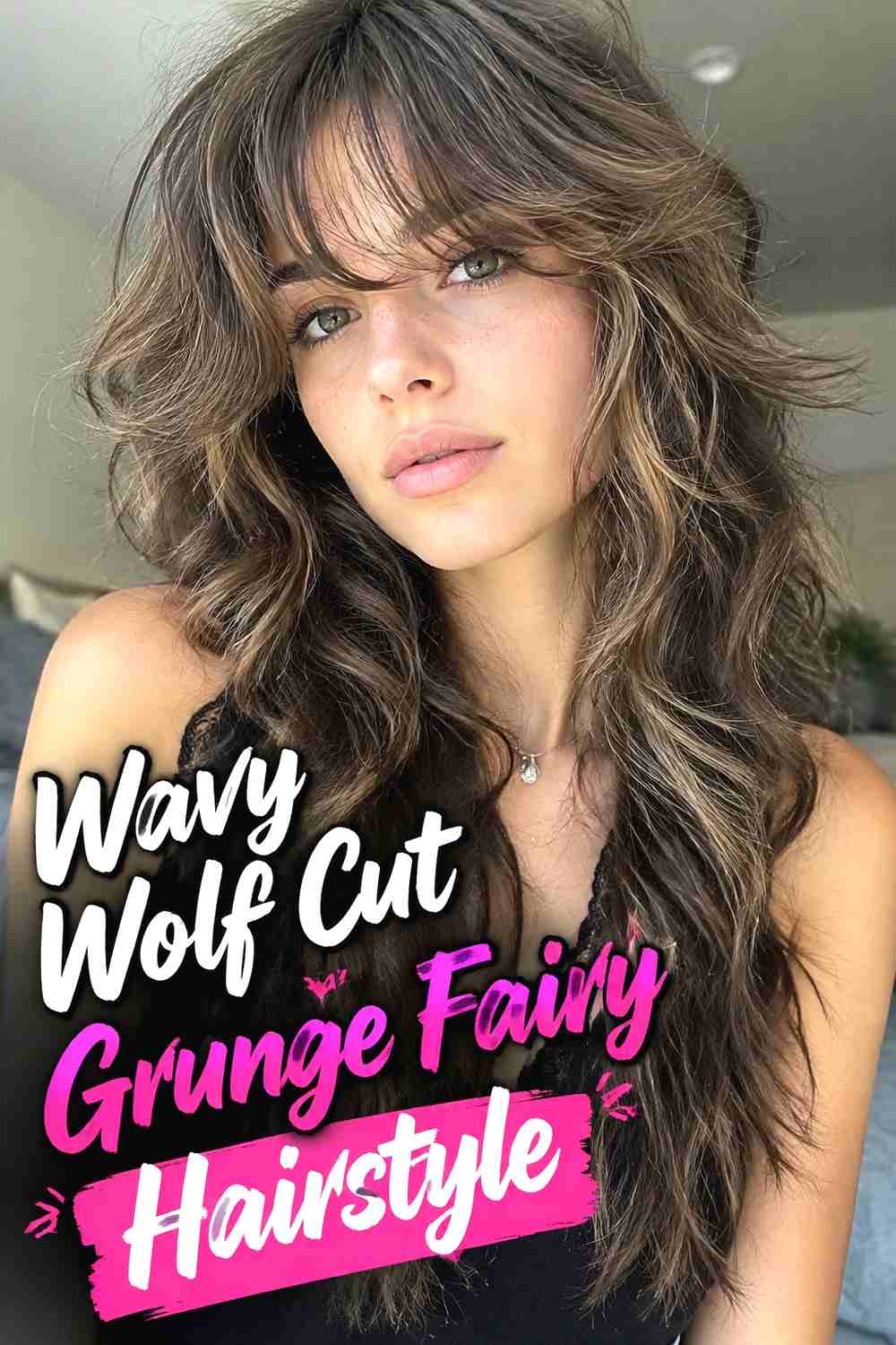 5. Wavy Wolf Cut Grunge Fairy Hairstyle
